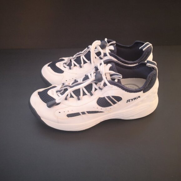 Ryka Aqua Performance Nitracel Light Ladies Size 8M Navy & White Water Shoes - Picture 2 of 10